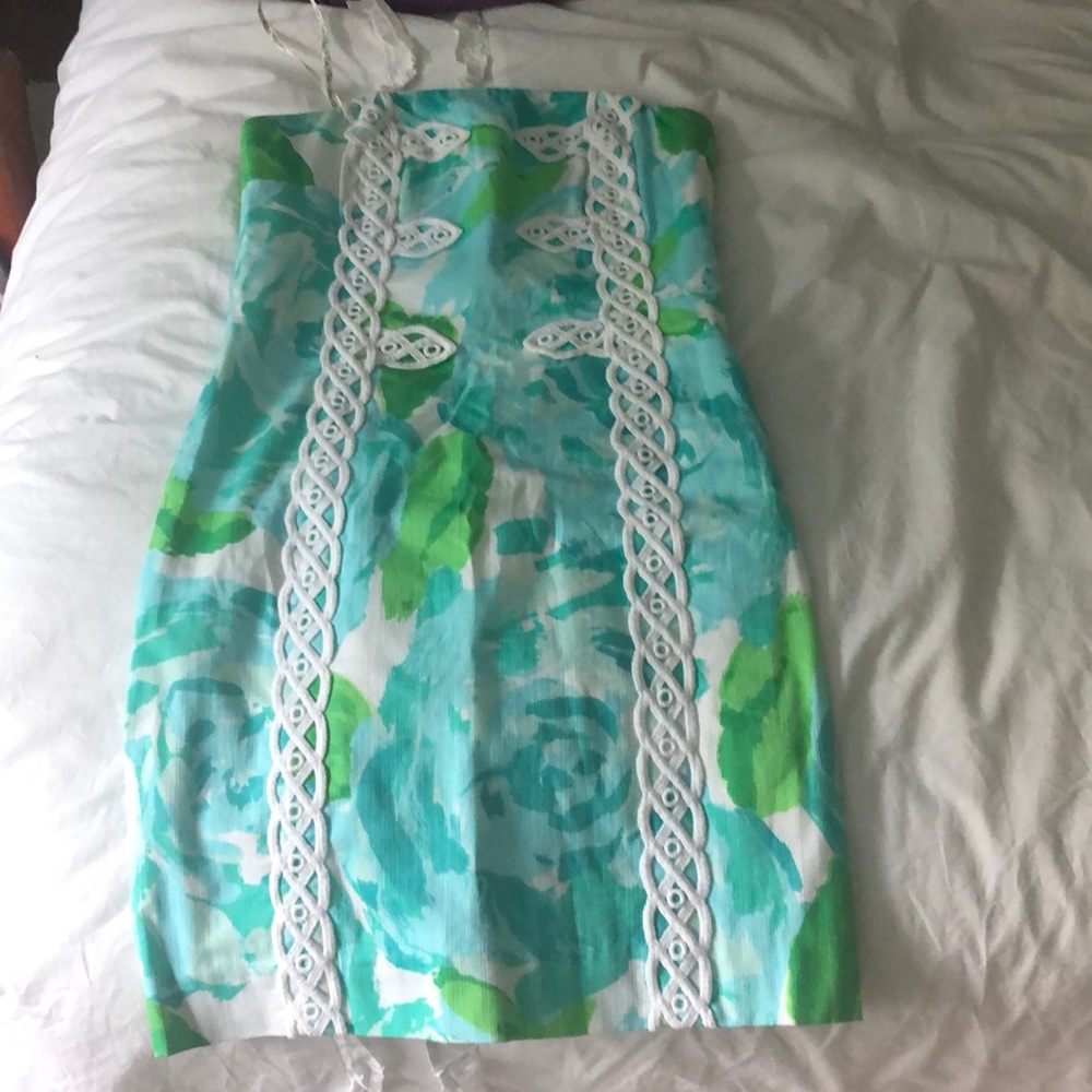 Lily Pulitzer strapless dress *WORN ONCE*